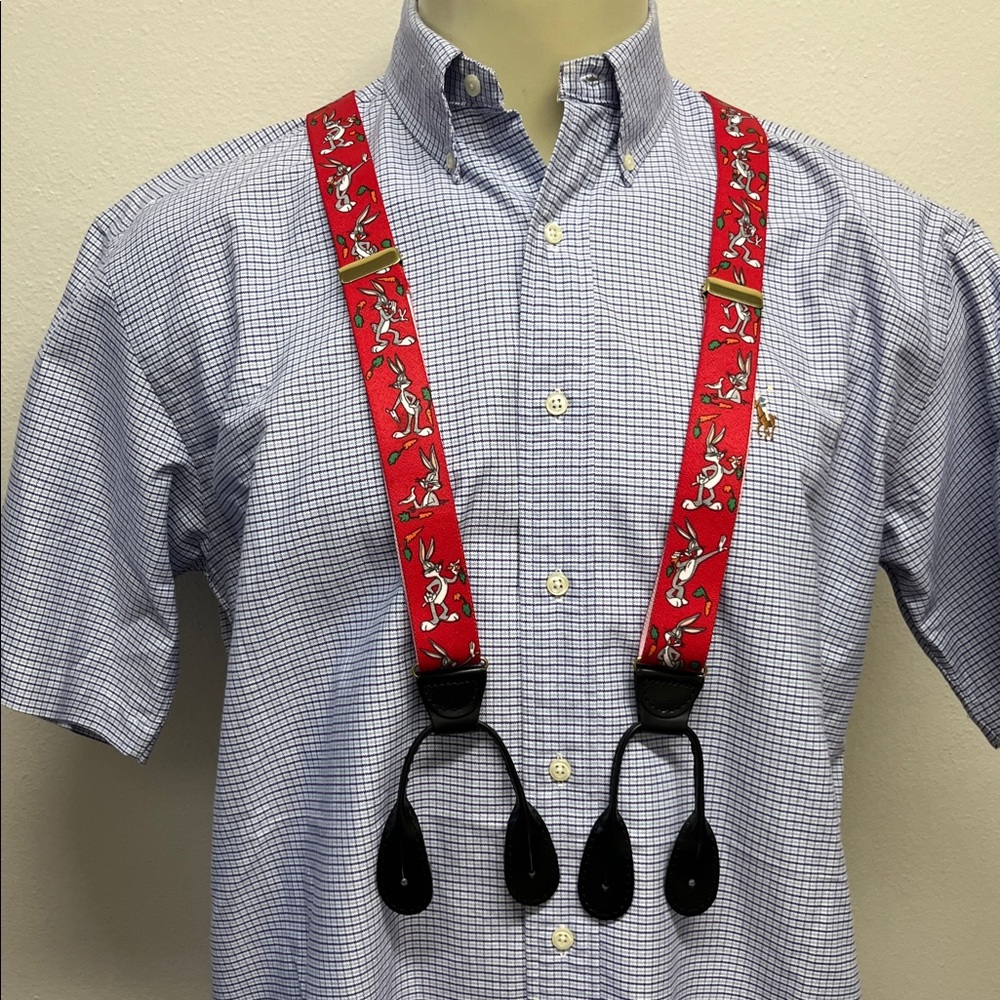 Vintage Bug Bunny Looney Tunes Red Suspenders 1997 What;s Up Doc